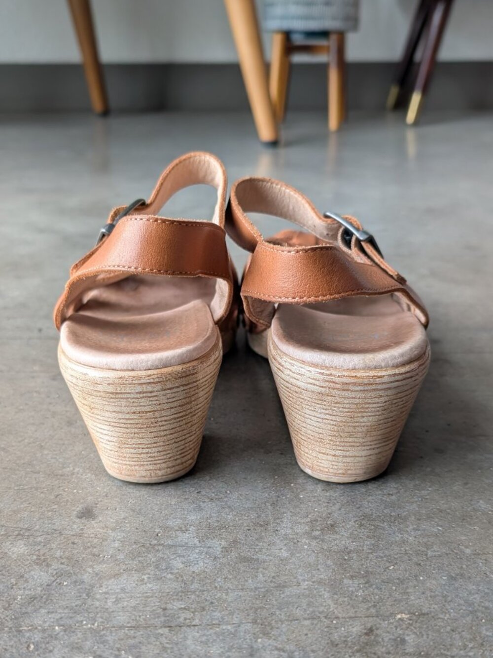Dansko Milly Fisherman Sandal Brown Leather Ankle Strap Heel size EU 40 - Picture 4 of 11